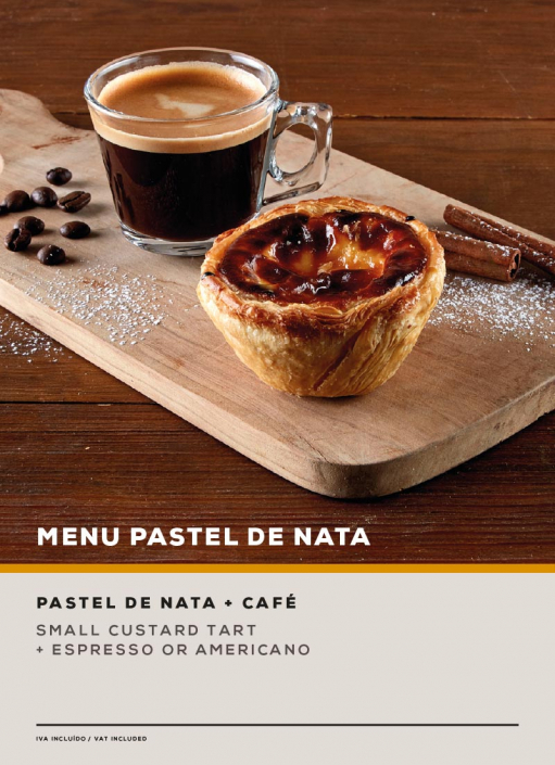 MENU PASTEL DE NATA. SOL Restaurantes - Grupo Ibersol