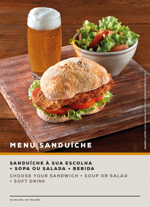 MENU SANDUÍCHE. SOL Restaurantes